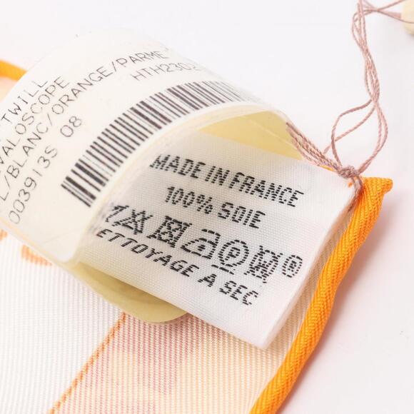 HERMES White Silk Scarf - Picture 3 of 3